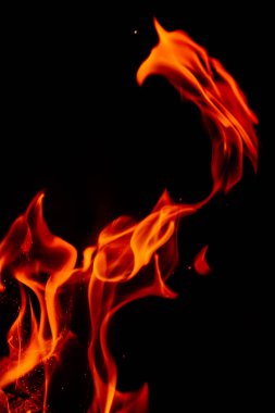 Kömür yangın arka plan sıcak