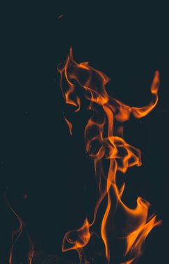 Kömür yangın arka plan sıcak