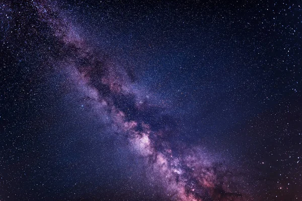 Melkweg Nacht Hemel Sterren Shooting Star — Stockfoto