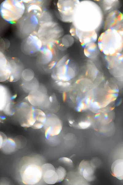 Iluminación Abstracta Bokeh Fondo Desenfocado Lámpara Cristal — Foto de Stock