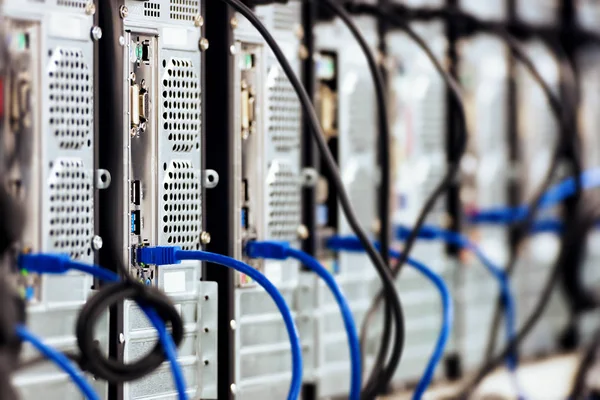 Network Servers Data Center Background — Stock Photo, Image