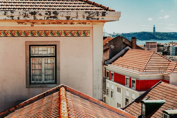 Piękna Ulica Starego Zabytkowego Miasta Lizbona Portugalia Europa — Zdjęcie stockowe