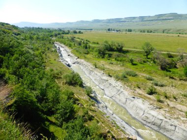 Rusya 'nın güneyindeki Podkumok nehri.