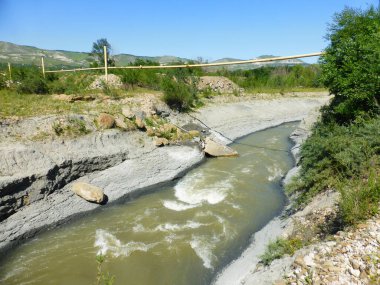 Rusya 'nın güneyindeki Podkumok nehri.