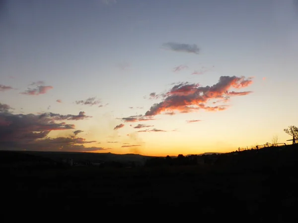 Sky Clouds Sunset Horizon Line — Stock Photo, Image