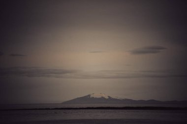 Akranes, İzlanda 'dan buzul manzarası
