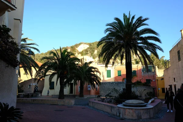 Los Colores Costa Liguria Del Punto Mediterráneo Varigotti Provincia Savona —  Fotos de Stock