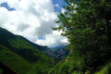 Piedmontese dağlarının arkaplanları