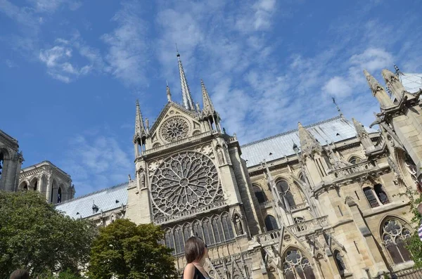 August 2012 Notre Dame Cathedral Paris Its Unique Architecture World — Stock Photo, Image