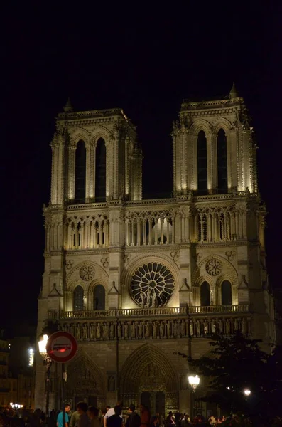 August 2012 Notre Dame Cathedral Paris Its Unique Architecture World — Stock Photo, Image