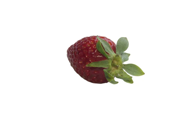 Erdbeere Mit Weißem Hintergrund — Stockfoto