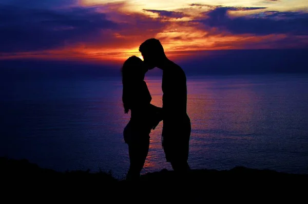 Lovers Sun Set — Stock Photo, Image