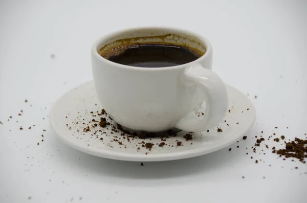 Koffie Drinken Voor Het Ontbijt — Stockfoto