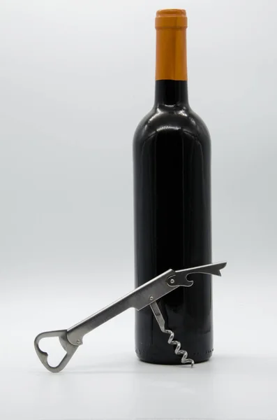 Bottle Wine Corkscrew — Stock Photo, Image