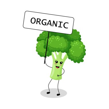 Mutlu Brokoli Tutma Organik İşareti