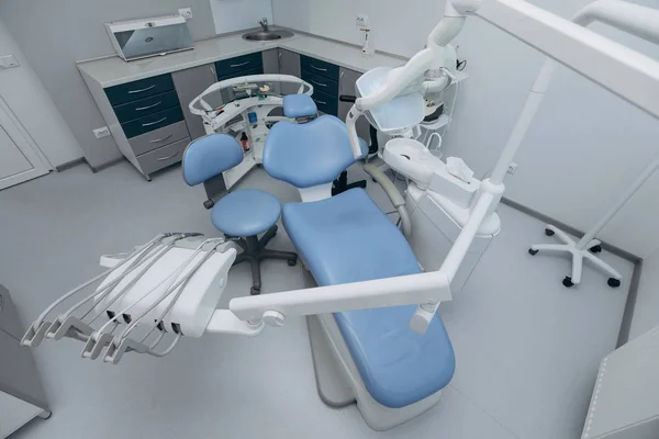 Different dental instruments and tools in a dentists office