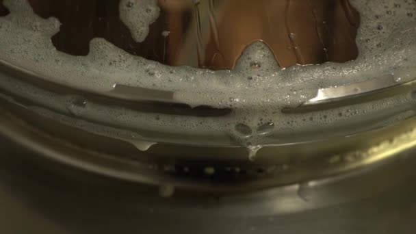 Proces Praní Vybavení Pivovarů Vodu Pěnu Seřadit Vařící Zařízení — Stock video
