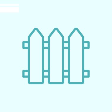 çit web simgesi. Vektör çizim.