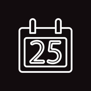 Takvim web simgesi. Vektör illüstrasyonu. 