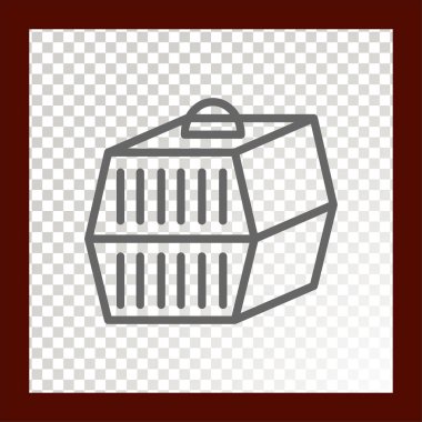 hayvan kafes web simgesi. vektör çizim. 