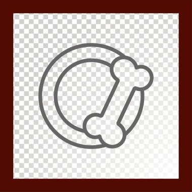 Köpek Gıda web simgesi. Vektör çizim 