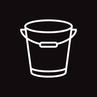 kova web simgesi. Vektör çizim.