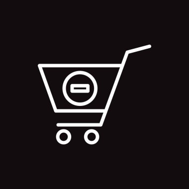 alışveriş sepeti web simgesi. vektör çizim 