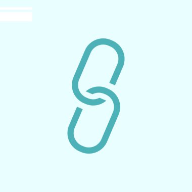 zincir web simgesi. Vektör çizim