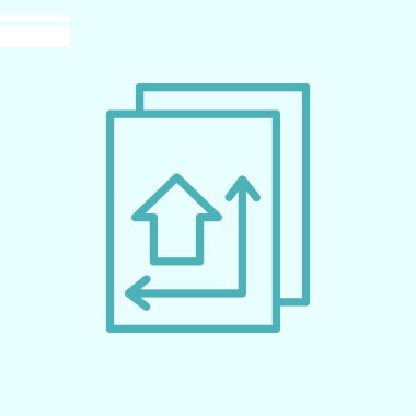 belge web simgesi. Vektör illüstrasyonu  