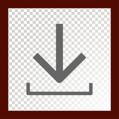 Web simgesi indiriyor. Vektör çizim 