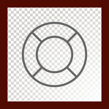 Lifebuoy web simgesi. Vektör çizim 