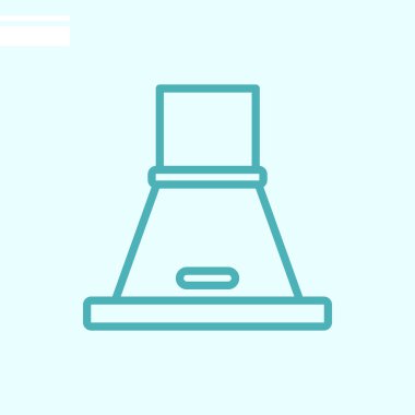 Ocak hood web simgesi. Vektör çizim 