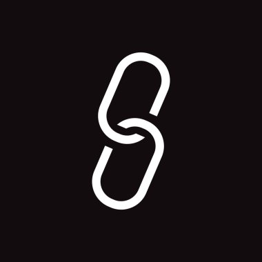 zincir web simgesi. Vektör çizim
