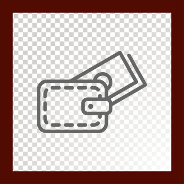 ödeme web simgesi. Vektör çizim