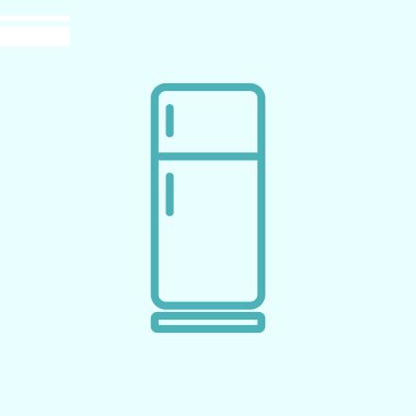 frige web simgesi. Vektör çizim 