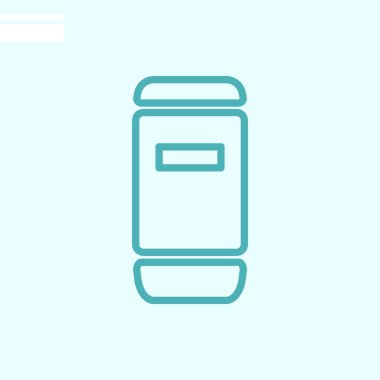 Konteyner web simgesi. Vektör çizim 