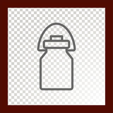 süt kavanoz web simgesi. vektör çizim.