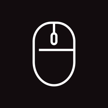 bilgisayar fare düz simgesi, vektör illüstrasyonu 