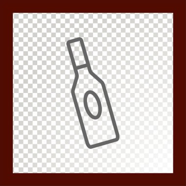 Şişe ağ simgesi. Vektör illüstrasyonu.