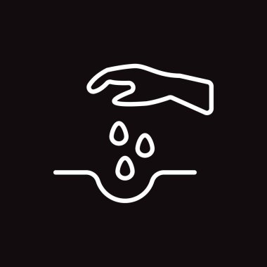  Bahçe ağ ikonu. Vektör illüstrasyonu.