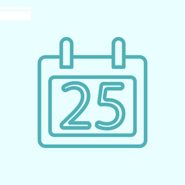 Takvim web simgesi. Vektör illüstrasyonu. 