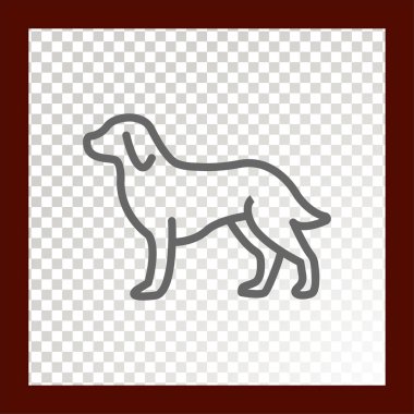 Köpek ağı simgesi. Vektör illüstrasyonu 