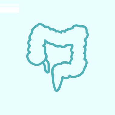 bağırsak renk web simgesi. vektör çizim