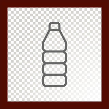 Şişe ağ simgesi. Vektör illüstrasyonu 