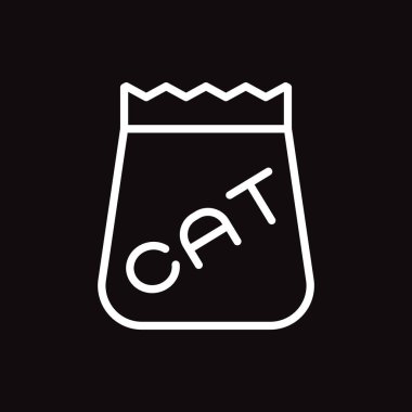 Kedi Gıda web simgesi. Vektör çizim. 