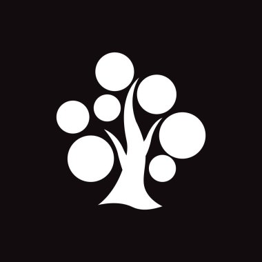 Ağaç web simgesi. Vektör çizim 