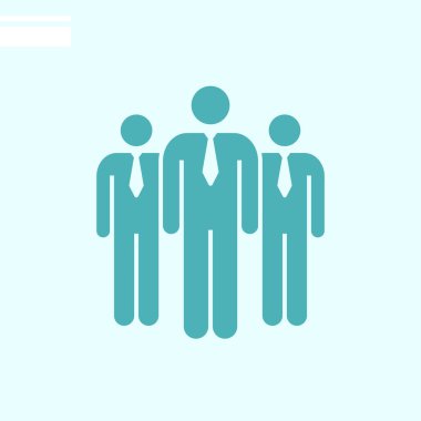 İşadamları web simgesi. vektör çizim. 