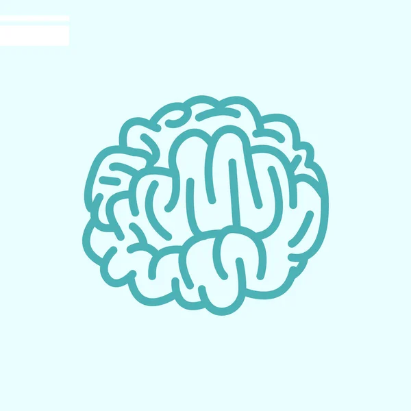 Gehirn Web Ikone Vektorillustration — Stockvektor