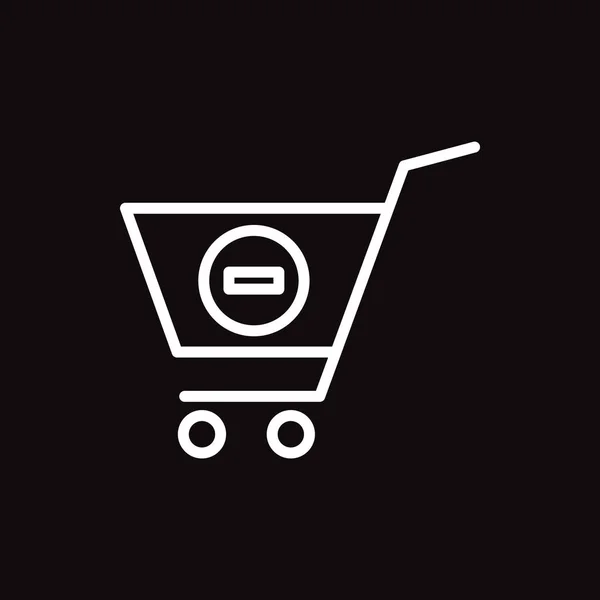 Shopping Cart Web Icon Vector Illustration — Stock Vector