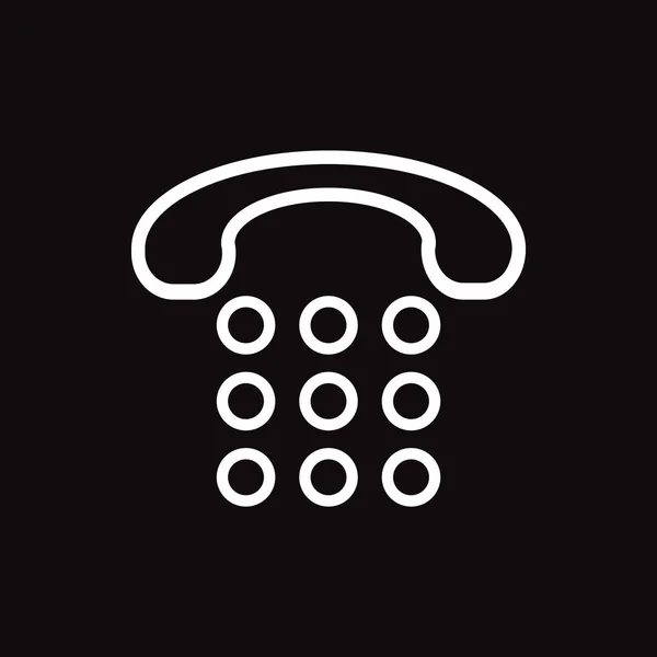 Retro Phone Icon Vector Illustration — стоковый вектор